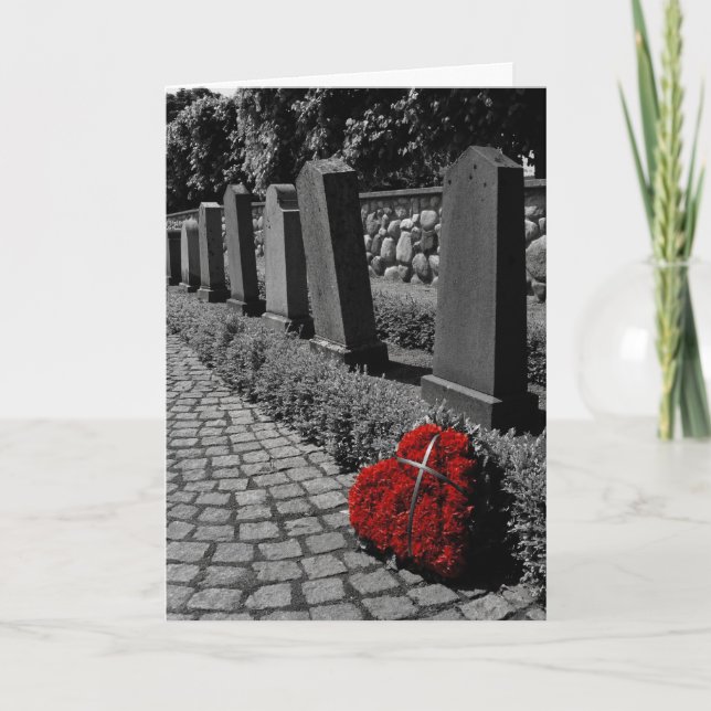 Cross My Heart Sympathy Card (Front)