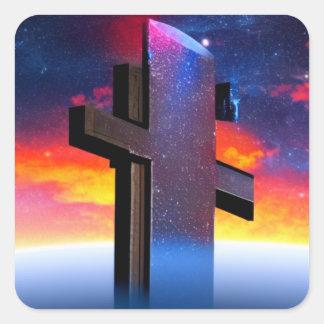 Cross Obelisk Sticker