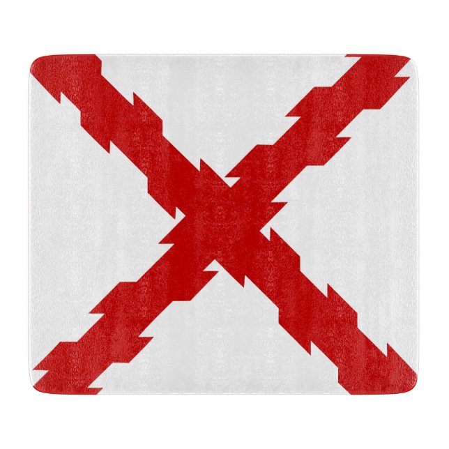 Cross of Burgundy Flag Cutting Board (Front)