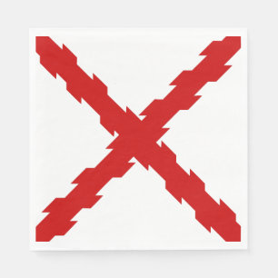 Cross of Burgundy Flag Napkin