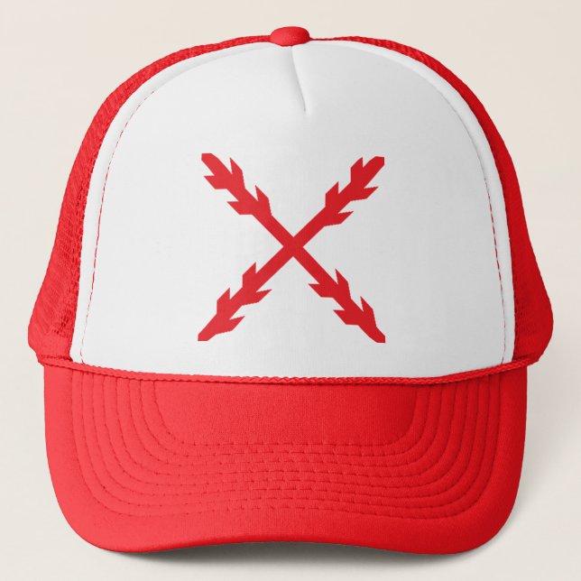 Cross of Burgundy Trucker Hat (Front)