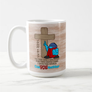 Cross of Christ Rufus Inspirational Words Coffee Mug