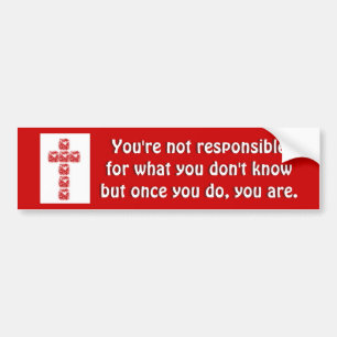 Cross Of Hearts Bumper Sticker