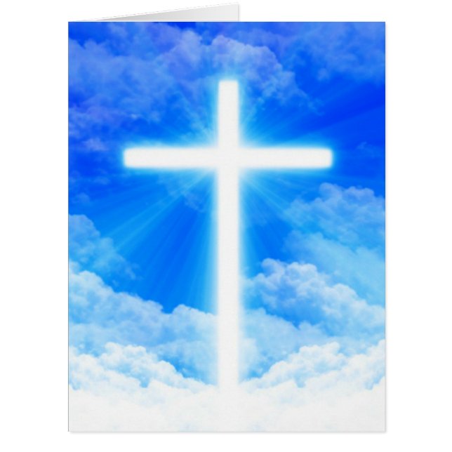 Cross of Light Jesus Christ Customisable Christian (Front)