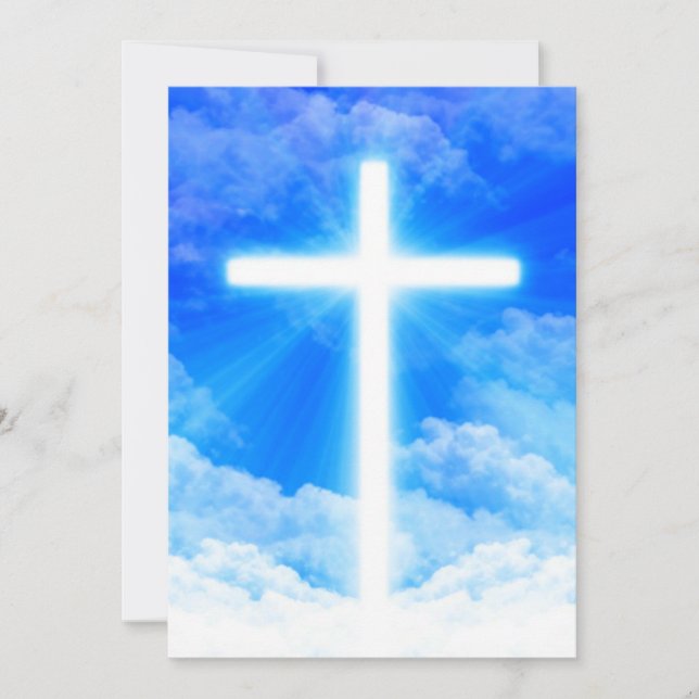 Cross of Light Jesus Christ Customisable Christian (Front)