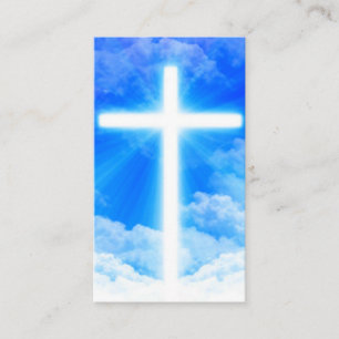 Cross of Light Jesus Christ Customisable Christian Discount Card