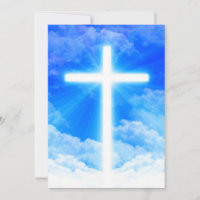 Cross of Light Jesus Christ Customisable Christian