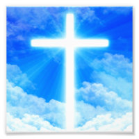 Cross of Light Jesus Christ Customisable Christian