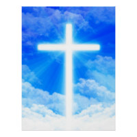 Cross of Light Jesus Christ Customisable Christian