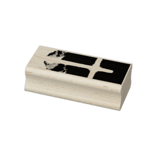 Cross of Light Jesus Christ Customisable Christian Rubber Stamp