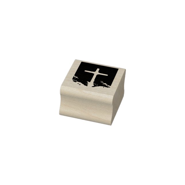 Cross of Light Jesus Christ Customisable Christian Rubber Stamp (Stamp)