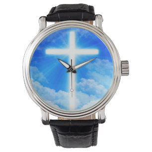Cross of Light Jesus Christ Customisable Christian Watch