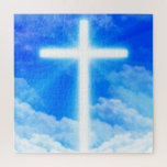 Cross of Light Jesus Christ Customizable Christian Jigsaw Puzzle<br><div class="desc">Cross of Light Jesus Christ Customizable Christian Design The Cross of Light, symbolizing the Love and Grace of Jesus Christ, God the Father, and the Holy Spirit. Celebrate and remember the Love of the Lord with this fully customizable item - add your own colors, Bible quotes, or other Christian messages....</div>