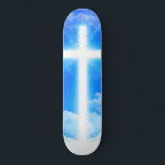 Cross of Light Jesus Christ Customizable Christian Skateboard<br><div class="desc">Cross of Light Jesus Christ Customizable Christian Design The Cross of Light, symbolizing the Love and Grace of Jesus Christ, God the Father, and the Holy Spirit. Celebrate and remember the Love of the Lord with this fully customizable item - add your own colors, Bible quotes, or other Christian messages....</div>