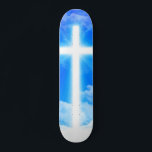 Cross of Light Jesus Christ Customizable Christian Skateboard<br><div class="desc">Cross of Light Jesus Christ Customizable Christian Design The Cross of Light, symbolizing the Love and Grace of Jesus Christ, God the Father, and the Holy Spirit. Celebrate and remember the Love of the Lord with this fully customizable item - add your own colors, Bible quotes, or other Christian messages....</div>