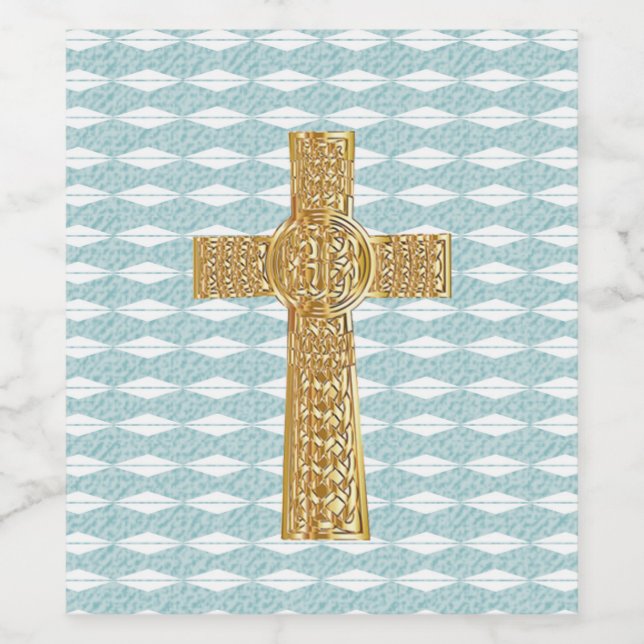 Cross of Light Jesus Christ Wine Label (Single Label)