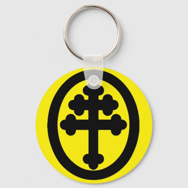 Cross of Lorraine Key Ring (Front)