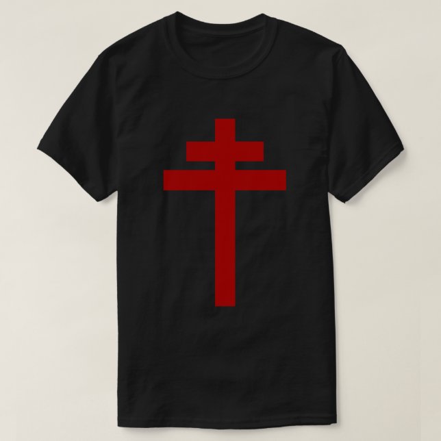 cross of Lorraine - Knights Templar - Holy Grail - T-Shirt (Design Front)