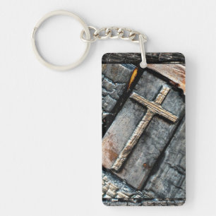 Cross of Protection Key Ring