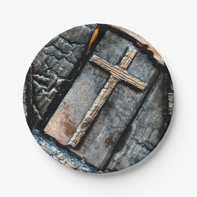 Cross of Protection Paper Plate (Front)
