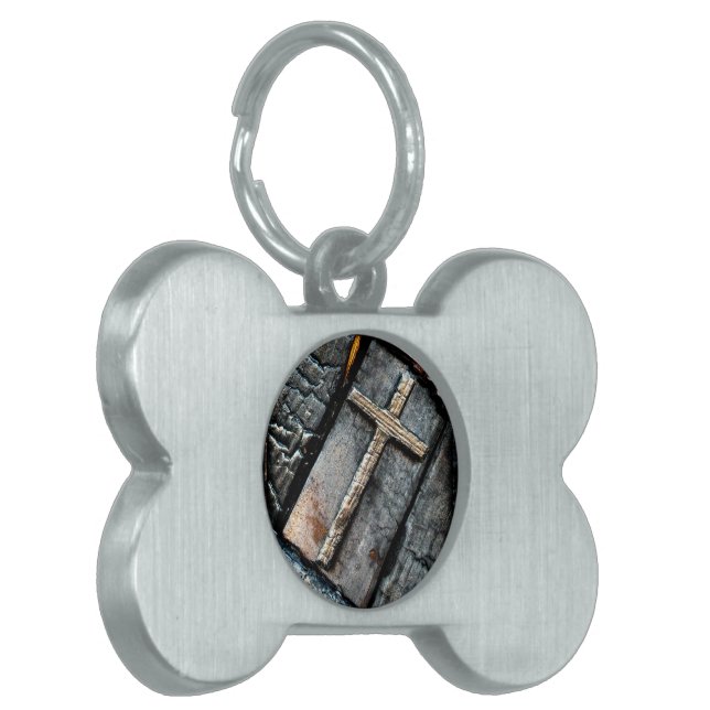 Cross of Protection Pet Tag (Front Left)