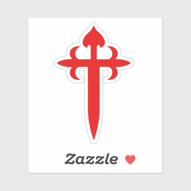 Cross of Saint James The Red Sword‑Shaped Emblem (Sheet)