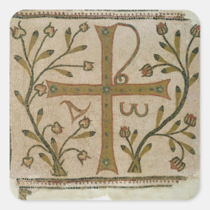 Cross of Sbeitla, from Basilica of Henchir Ali Square Sticker