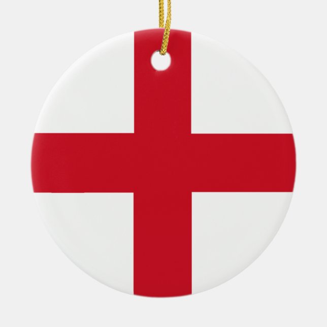 Cross of St George ~ Flag of England  Ceramic Ornament (Front)