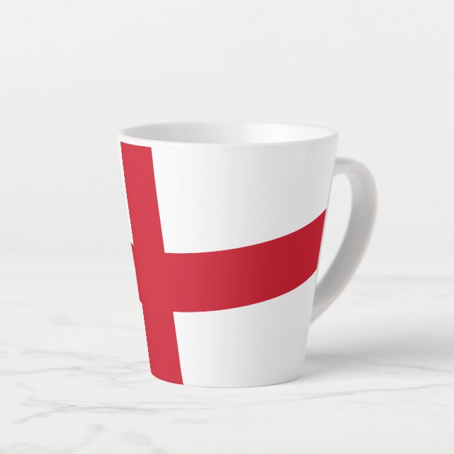 Cross of St George ~ Flag of England  Latte Mug (Right Angle)