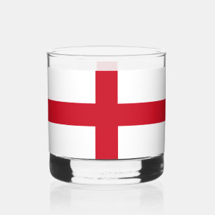 Cross of St George ~ Flag of England Whiskey Glass