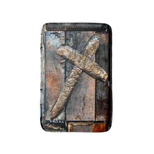 Cross of Strength Bath Mat (Front Vertical)