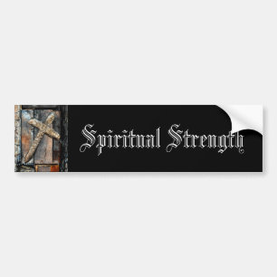 Cross of Strength Bumper Sticker