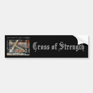 Cross of Strength Bumper Sticker