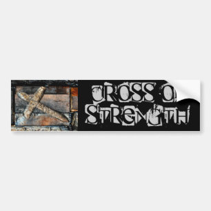 Cross of Strength Bumper Sticker