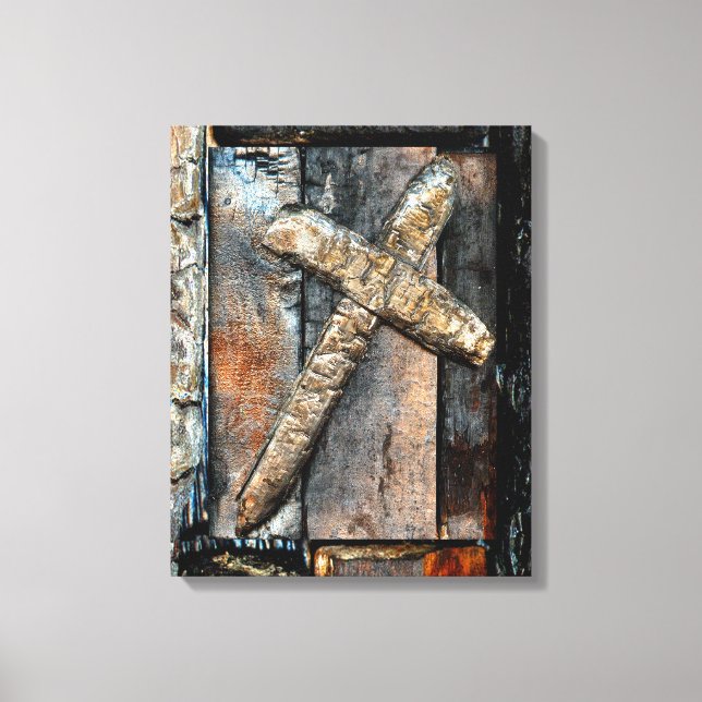 Cross of Strength Canvas Print (Front)