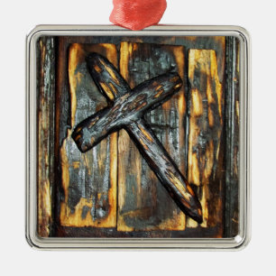Cross of The Apocalypse Metal Tree Decoration