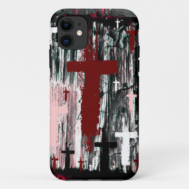 Cross of The Tormented Mouse Pad Case-Mate iPhone Case (Back)