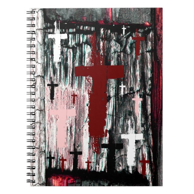 Cross of The Tormented Mouse Pad Notebook (Front)