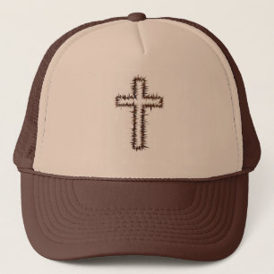 Cross of thorns trucker hat