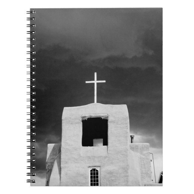 Cross on oldest church, San Miguel, Santa Fe, Notebook (Front)