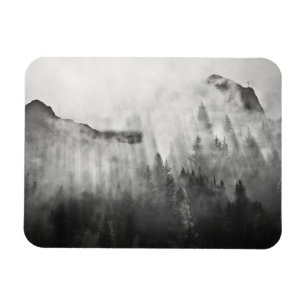 Cross on Top of Foggy Mountains Magnet