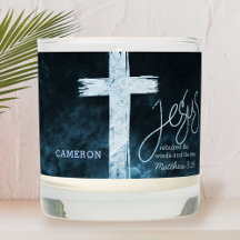 Cross on Water Bible Verse Personalised