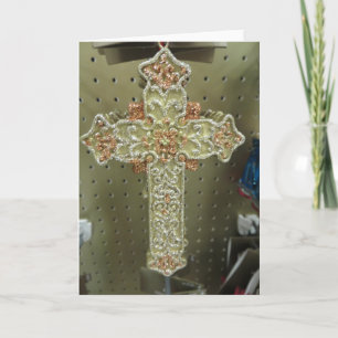 Cross Ornament Holiday Card
