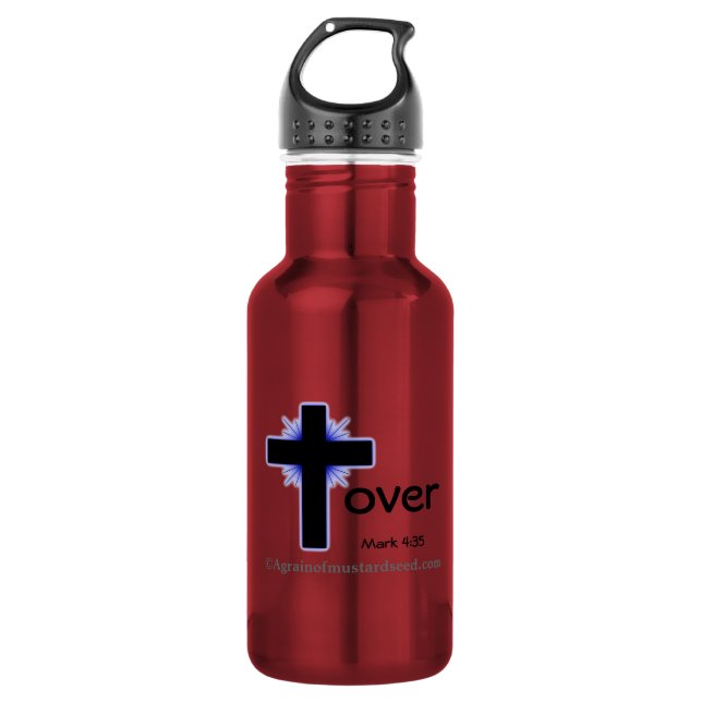 Cross Over Bible Quotes 532 Ml Water Bottle (Front)