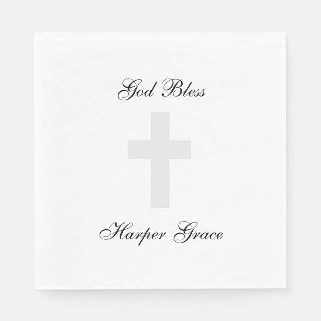 "Cross" Paper Napkins (Front)