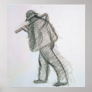 Cross - Peasant With Scythe Poster