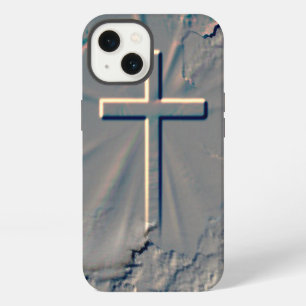 CROSS POPPING OUT FROM ROCK iPhone 13 CASE