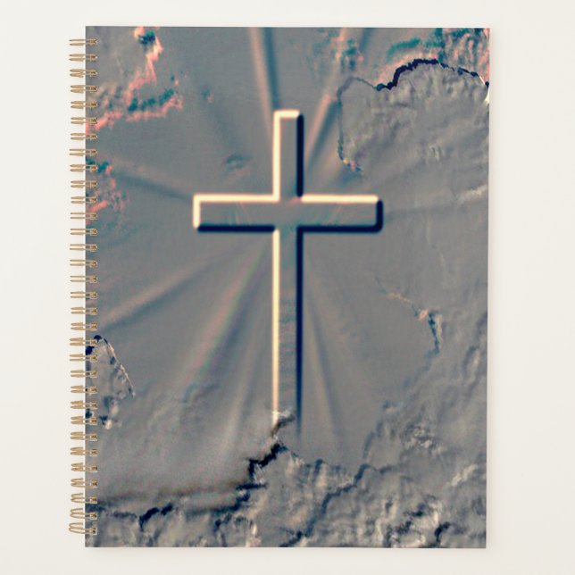 CROSS POPPING OUT FROM ROCK PLANNER (Front)