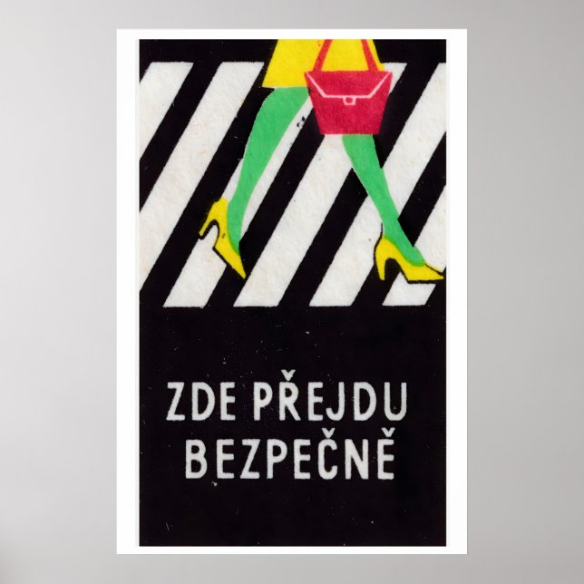 Cross Road Safely - Matchbox Print - Aesthetic (Front)