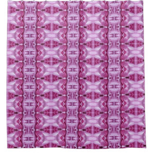 Cross Rose Ikat 2 Shower Curtain